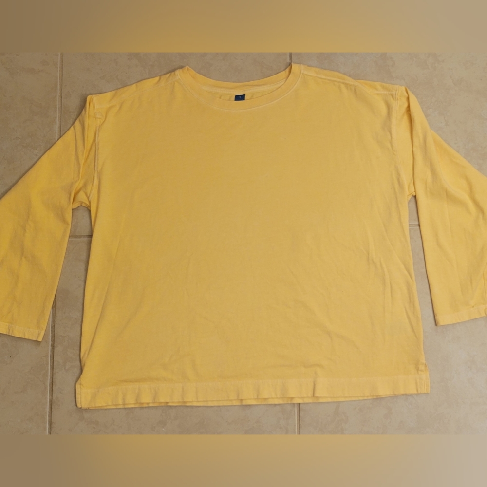 XL Lt Yellow, Long Sleeve, Old Navy Tee Shirt